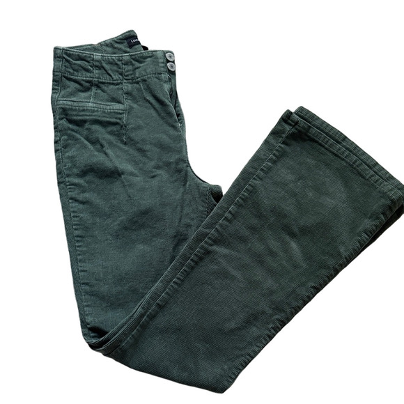 Lucky Brand Women's Dark Green Flare Pants - Picture 1 of 5